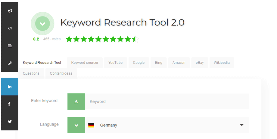 Keyword research tool 2.0